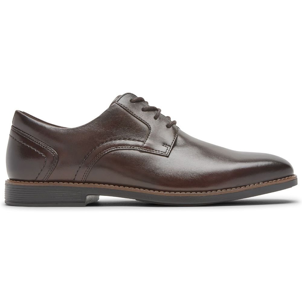 Rockport Snøre Sko Herre Mørke Brune - Slayter Plain Toe Shoe - VWUM78651
